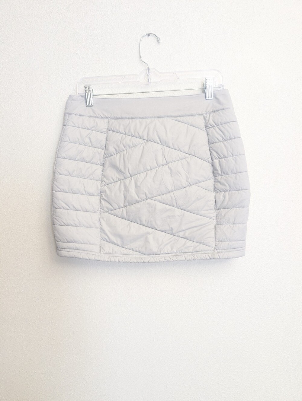 Smartwool Smartloft 120 Puffer Mini Skirt Size Small White Ash - Picture 4 of 8